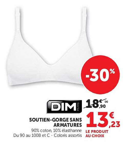 SOUTIEN-GORGE SANS ARMATURES