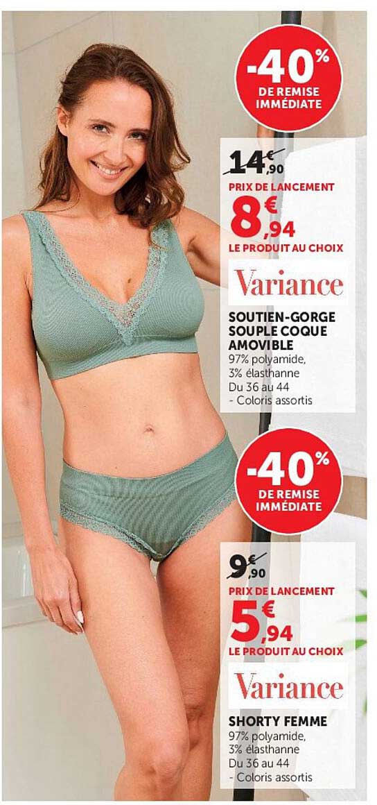 SOUTIEN-GORGE SOUPLE COQUE AMOVIBLE