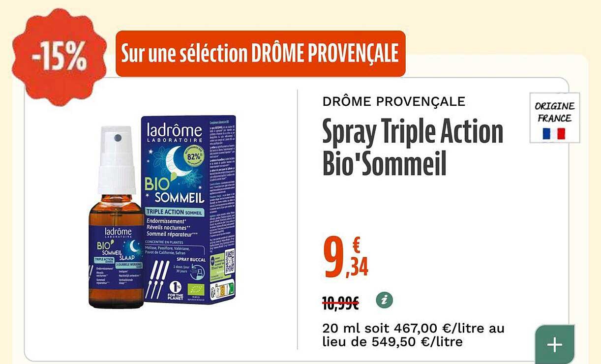 Spray Triple Action Bio'Sommeil