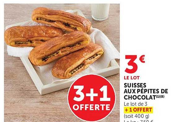 SUISSES AUX PÉPITES DE CHOCOLAT