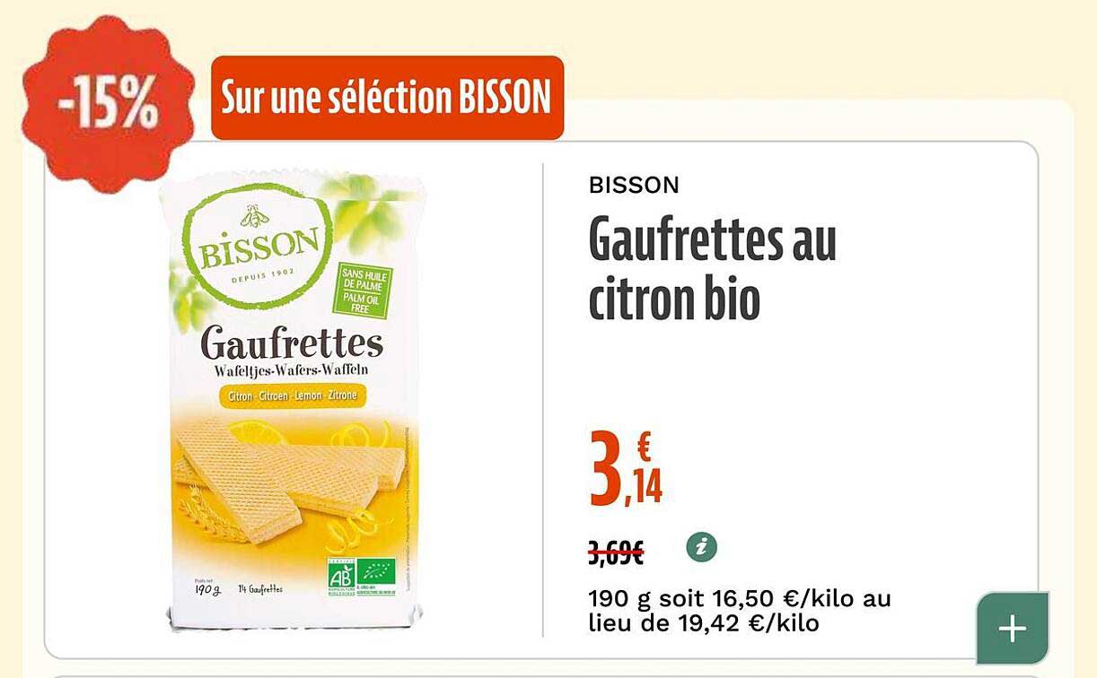 Sur une sélection BISSON