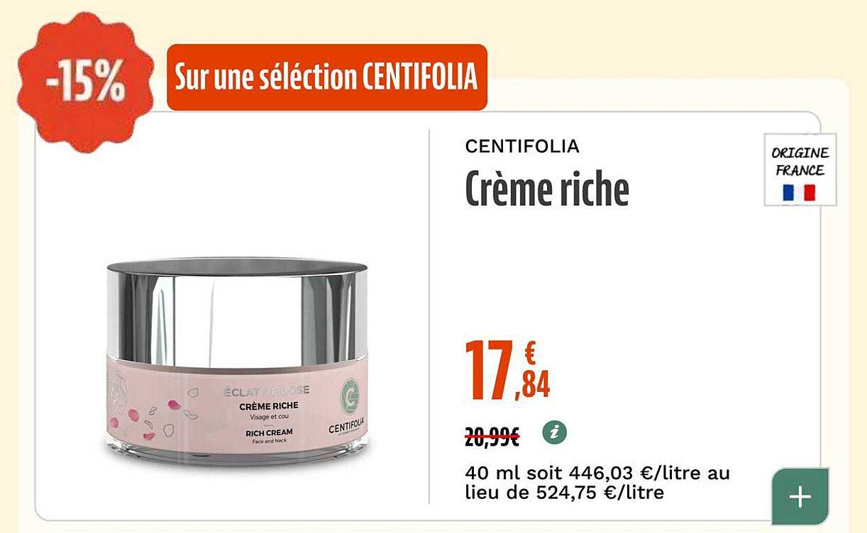 Sur une sélection CENTIFOLIA