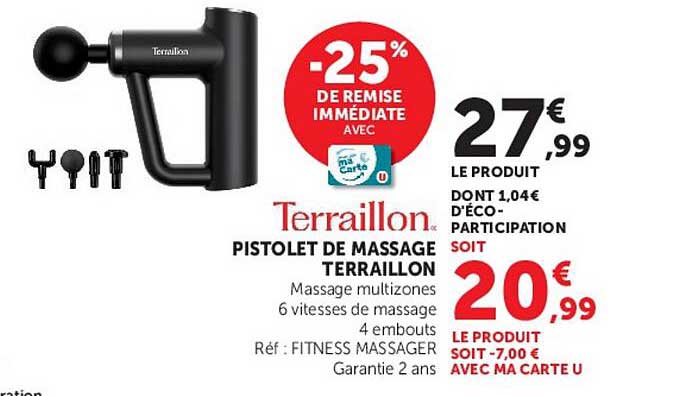 Terraillon PISTOLET DE MASSAGE TERRAILLON