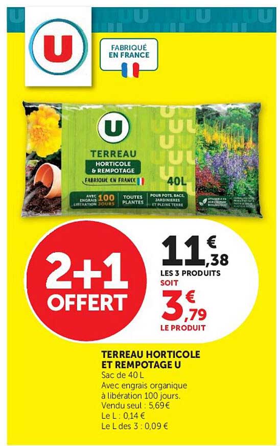 TERREAU HORTICOLE ET REM POTAGE U