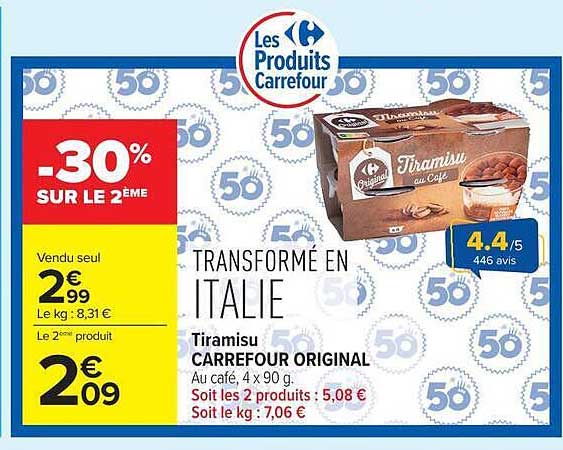 Tiramisu CARREFOUR ORIGINAL