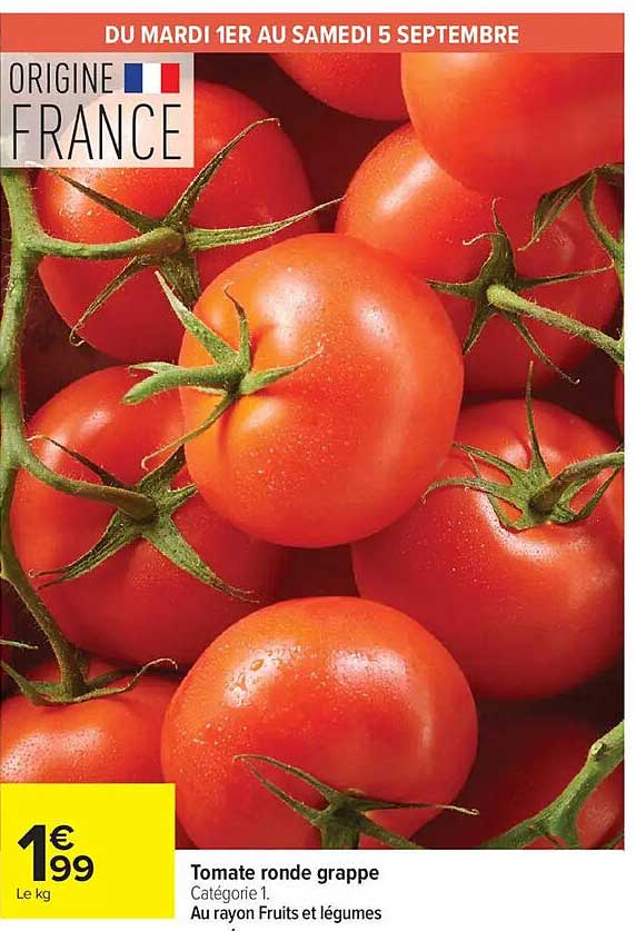 Tomate ronde grappe