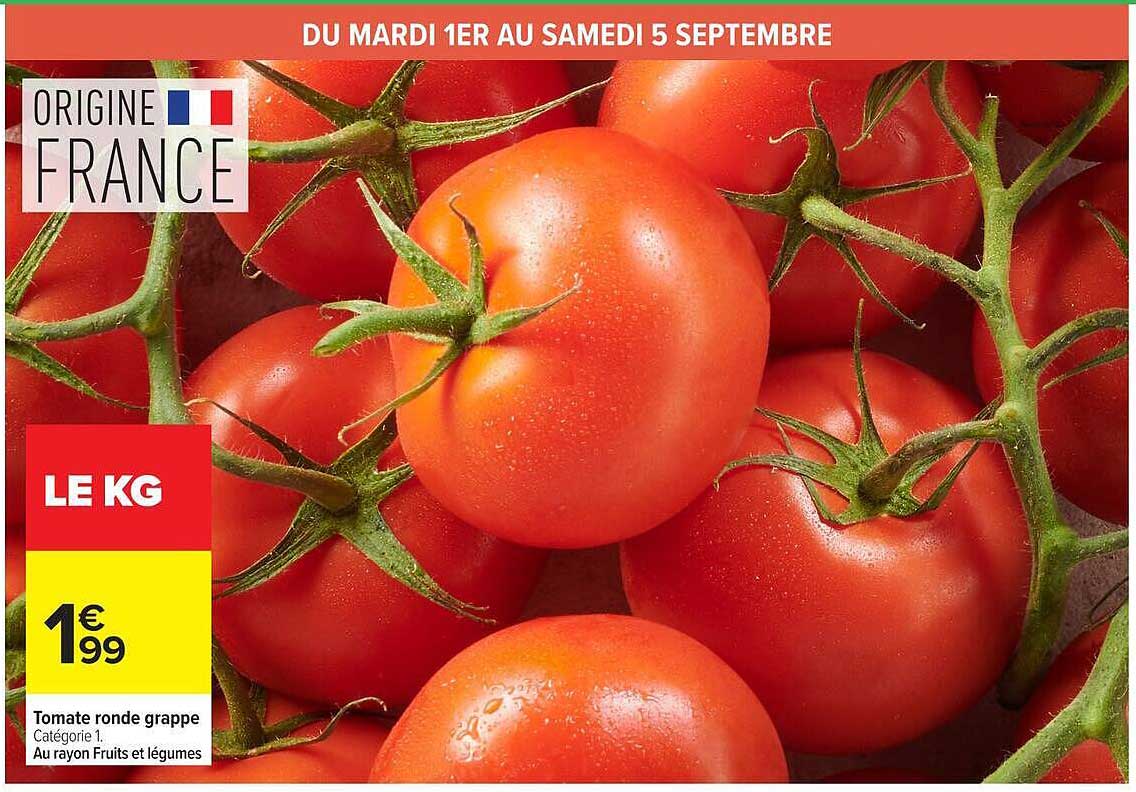Tomate ronde grappe