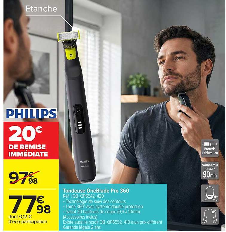 Tondeuse OneBlade Pro 360