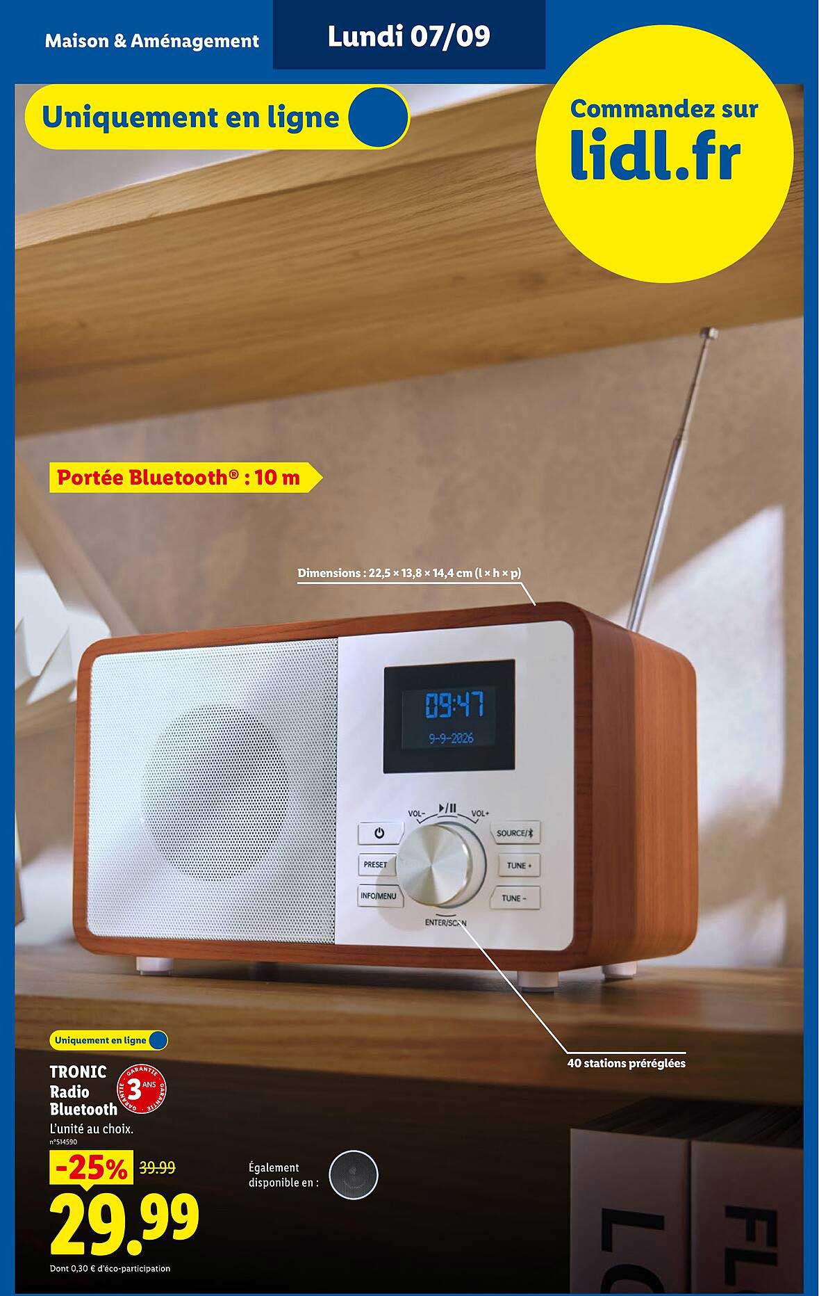 TRONIC Radio Bluetooth