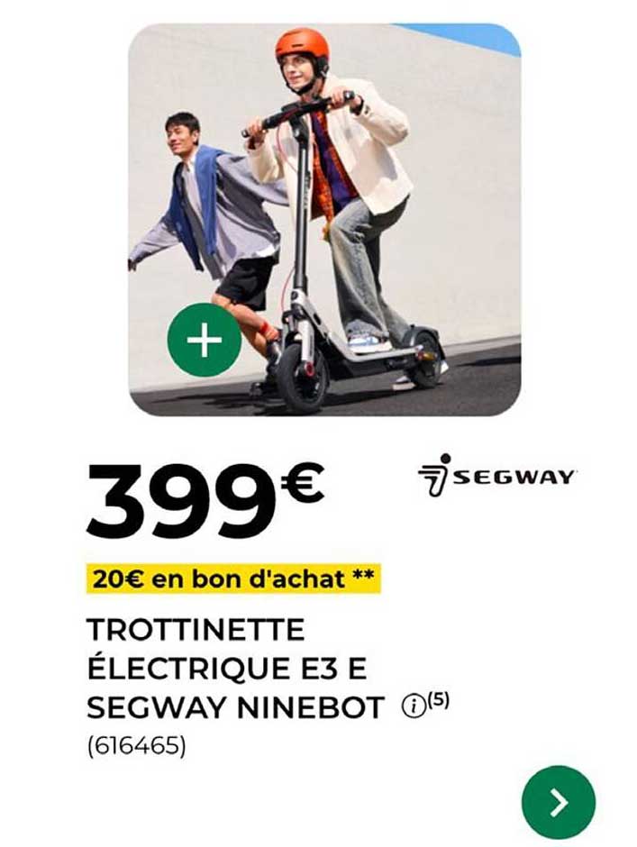 TROTTINETTE ÉLECTRIQUE E3 E SEGWAY NINEBOT