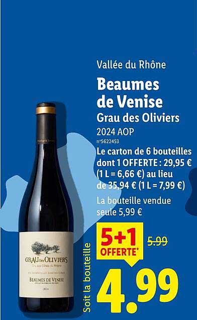 Vallée du Rhône Beaumès de Venise Grau des Oliviers 2024 AOP