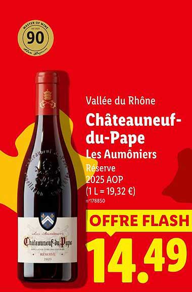 Vallée du Rhône Châteauneuf-du-Pape Les Aumôniers Réserve 2025 AOP