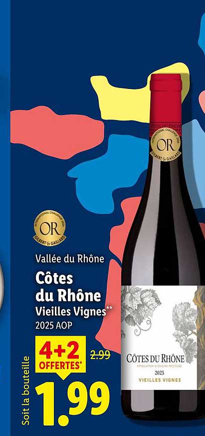 Vallée du Rhône Côtes du Rhône Vieilles Vignes** 2025 AOP