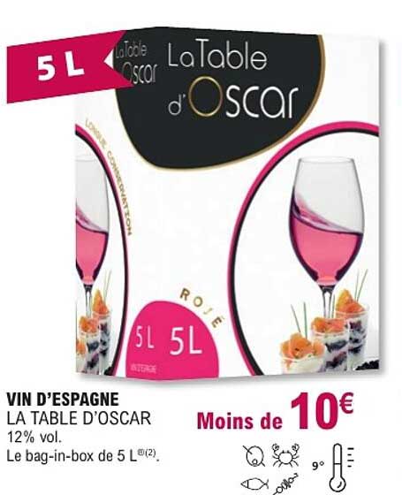 VIN D'ESPAGNE LA TABLE D'OSCAR