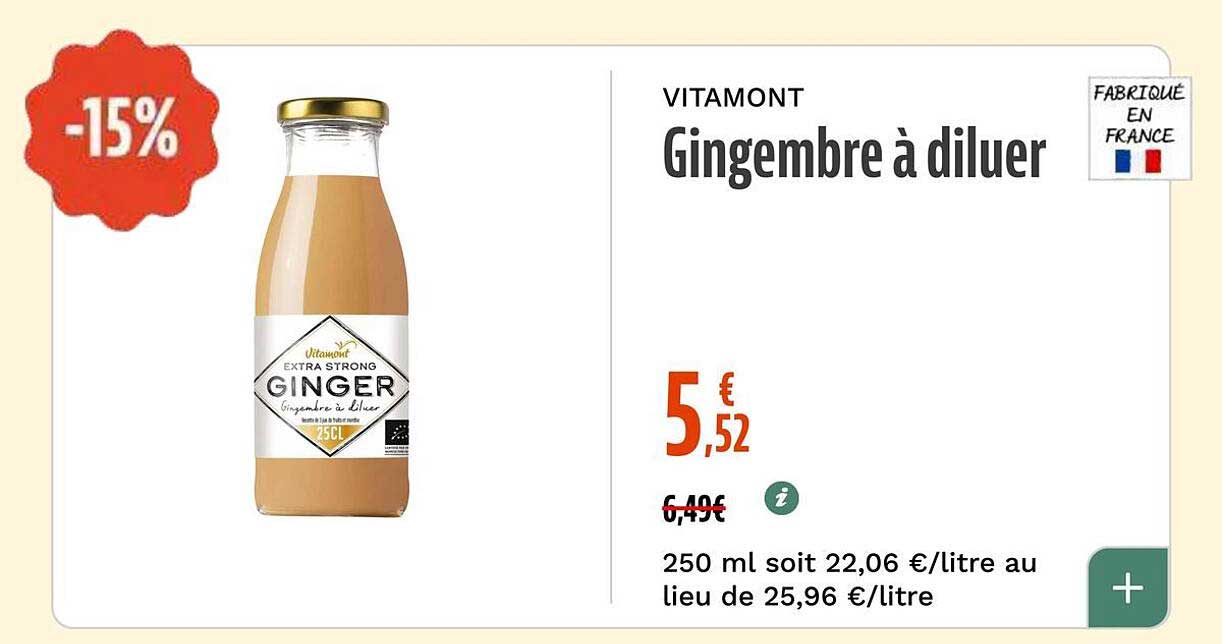VITAMONT Gingembre à diluer