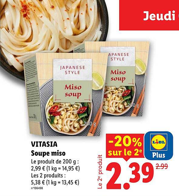 VITASIA Soupe miso