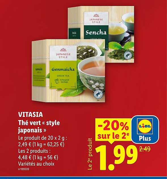 VITASIA Thé vert « style japonais »