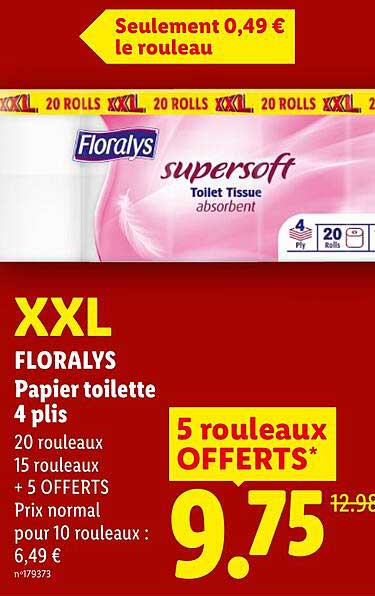 XXL FLORALYS Papier toilette 4 plis