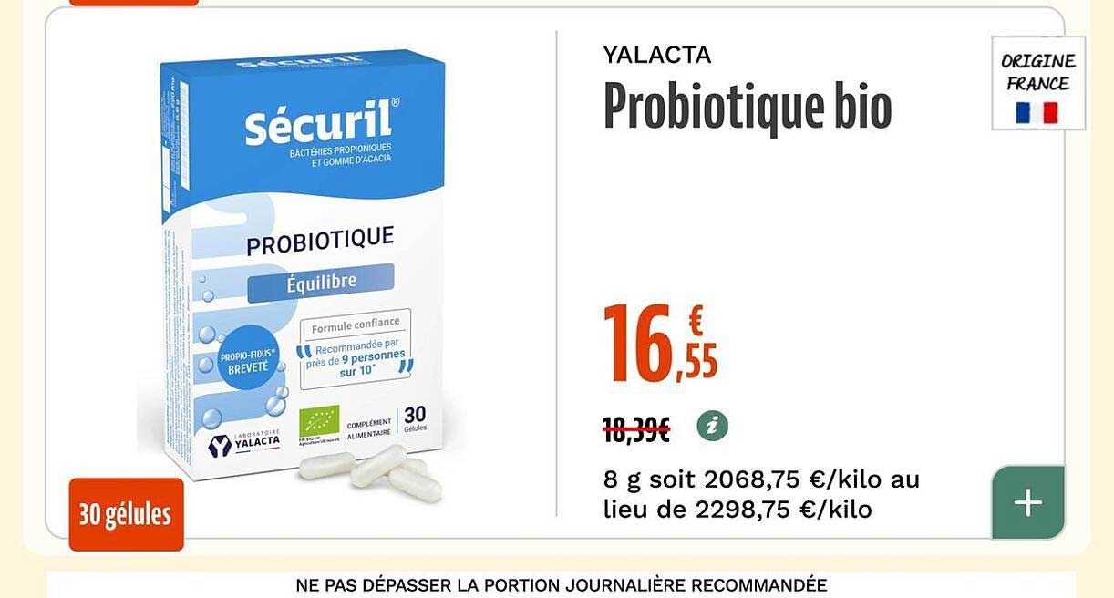 YALACTA Probiotique bio