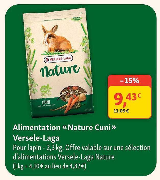 Alimentation « Nature Cuni » Versele-Laga
