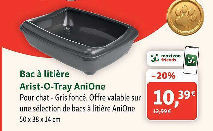 Bac à litière Arist-O-Tray AniOne