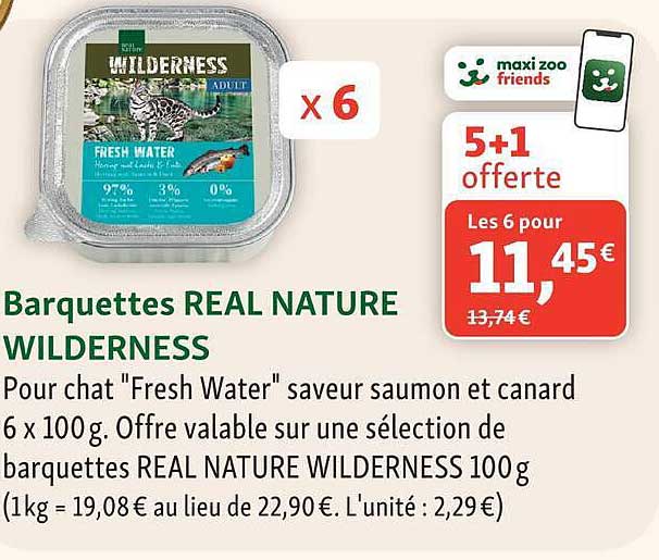 Barquettes REAL NATURE WILDERNESS