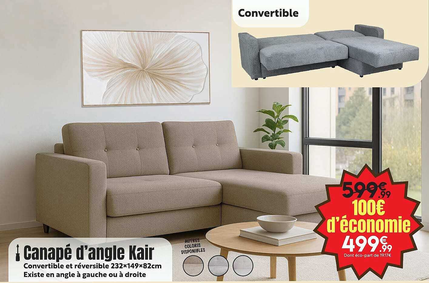 Canapé d’angle Kair