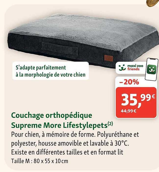 Couchage orthopédique Supreme More Lifestylepets