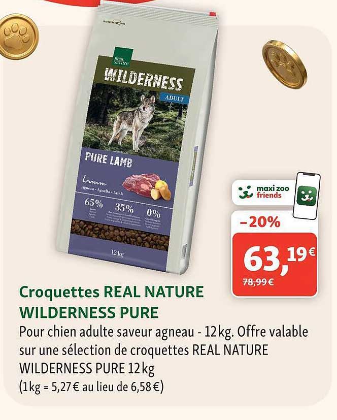 Croquettes REAL NATURE WILDERNESS PURE