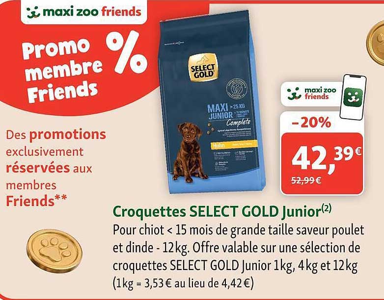 Croquettes SELECT GOLD Junior