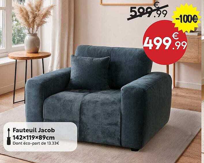 Fauteuil Jacob 142x119x89cm