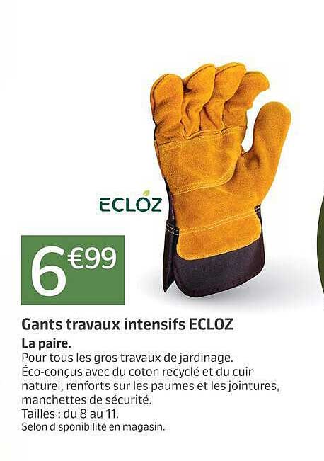 Gants travaux intensifs ECLOZ