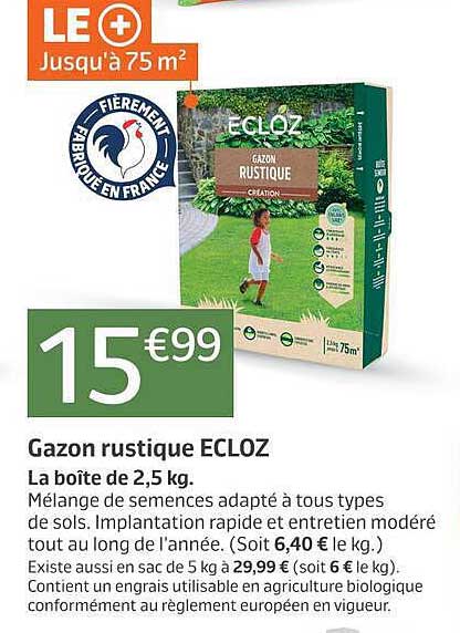 Gazon rustique ECLOZ