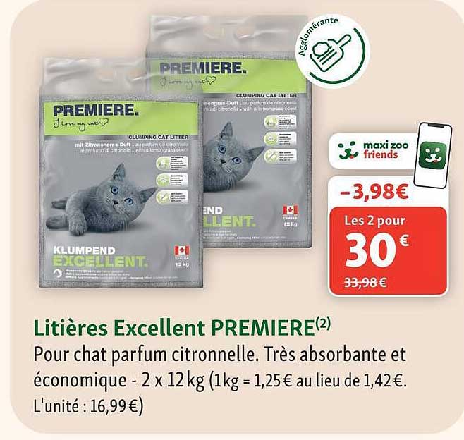 Litières Excellent PREMIERE