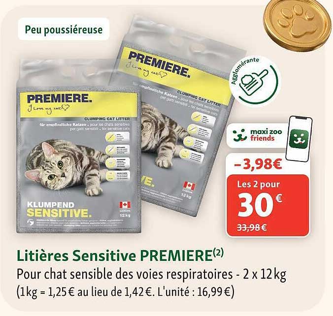 Litières Sensitive PREMIERE(2)