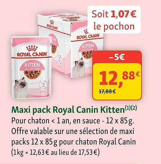 Maxi pack Royal Canin Kitten(1)(2)