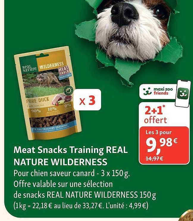 Meat Snacks Training REAL NATURE WILDERNESS