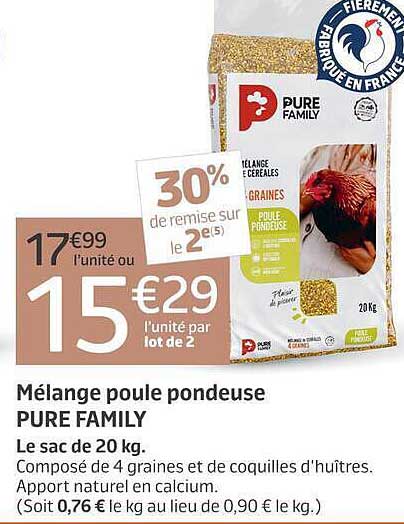Mélange poule pondeuse PURE FAMILY