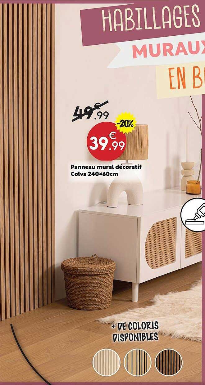Panneau mural décoratif Colva 240×60cm