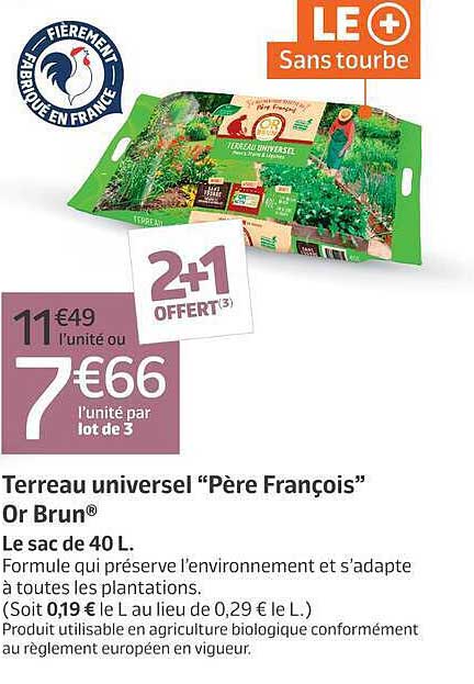 Terreau universel “Père François” Or Brun®