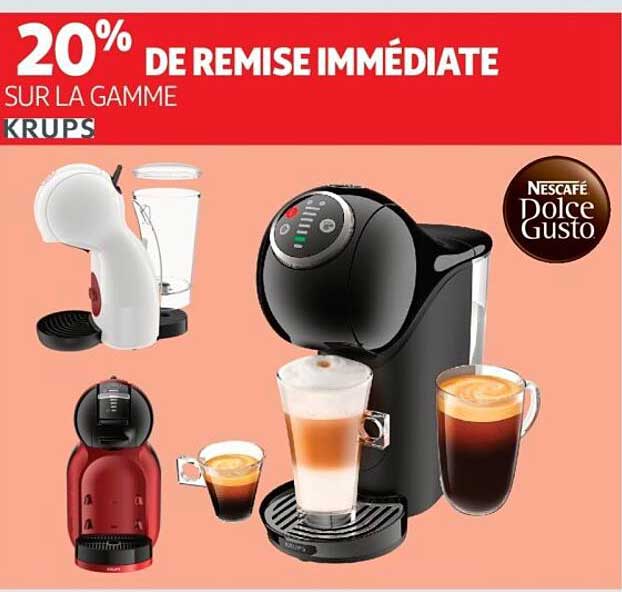 20% DE REMISE IMMÉDIATE SUR LA GAMME KRUPS