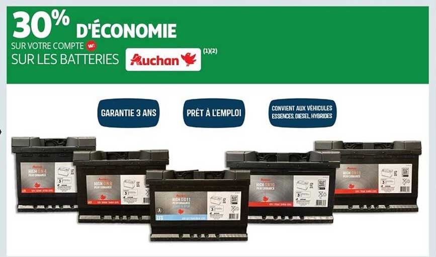 30% d'économie sur votre compte wi sur les batteries