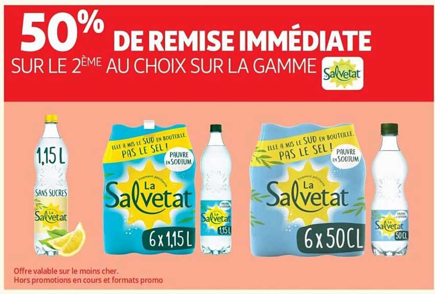 50% DE REMISE IMMÉDIATE SUR LE 2ÈME AU CHOIX SUR LA GAMME