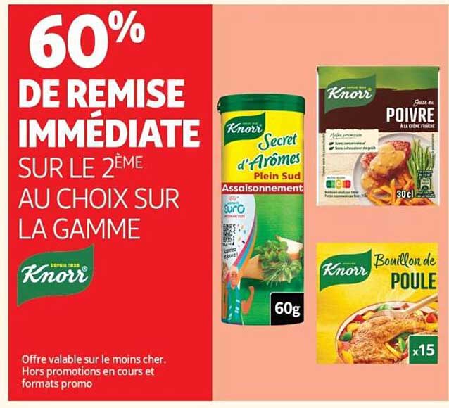 60% DE REMISE IMMEDIATE SUR LE 2ème AU CHOIX SUR LA GAMME