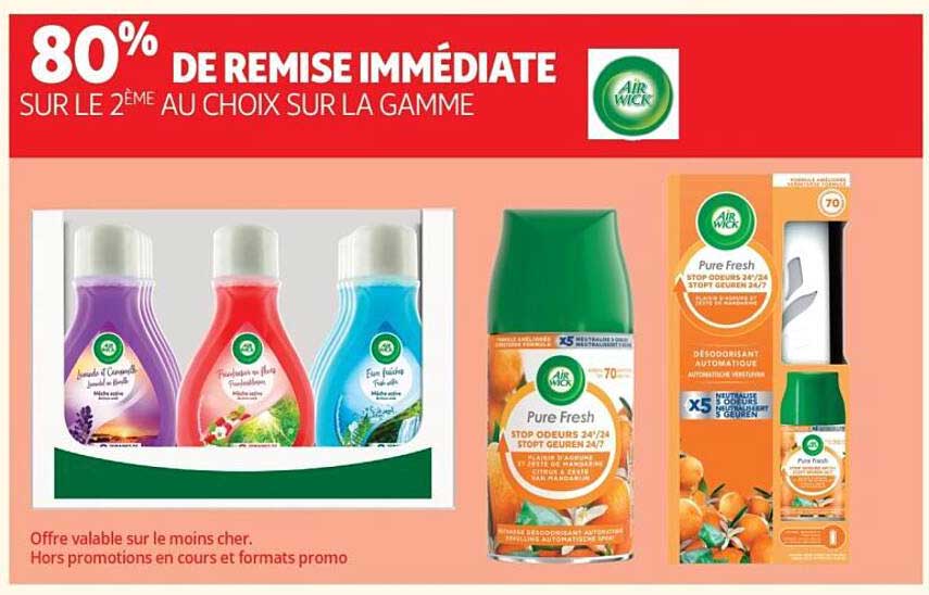 80% DE REMISE IMMÉDIATE SUR LE 2ÈME AU CHOIX SUR LA GAMME