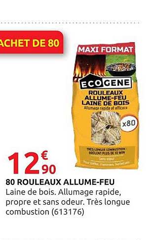 80 ROUEAUX ALLUME-FEU