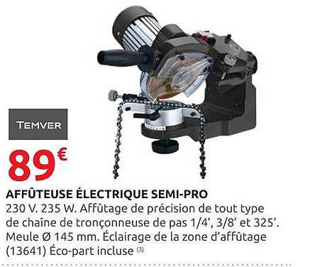 AFFÛTEUSE ÉLECTRIQUE SEMI-PRO