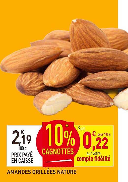AMANDES GRILLÉES NATURE
