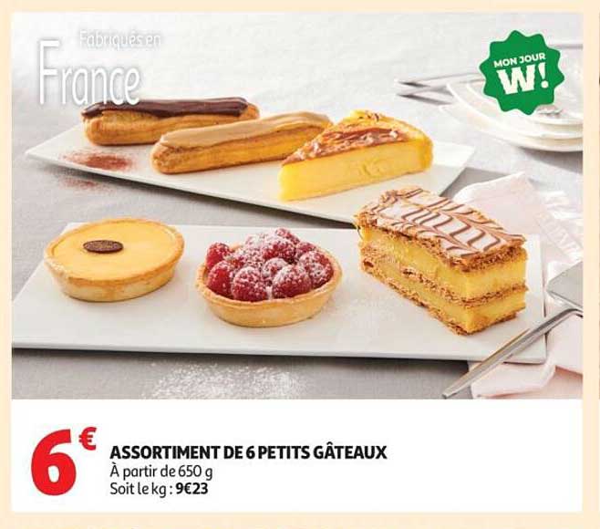 ASSORTIMENT DE 6 PETITS GÂTEAUX