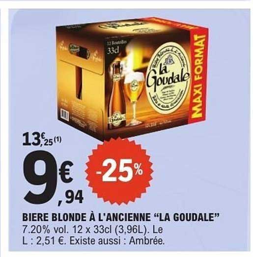BIERE BLONDE À L'ANCIENNE “LA GOUDALE”